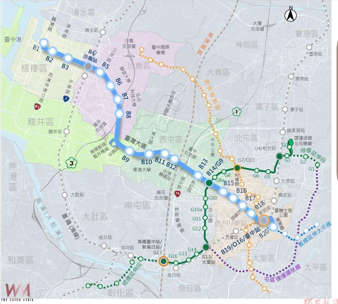 台中捷運藍線建設接力展開 捷工局全線軌道工程啟動招標 台中捷運藍線建設接力展開 捷工局全線軌道工程啟動招標