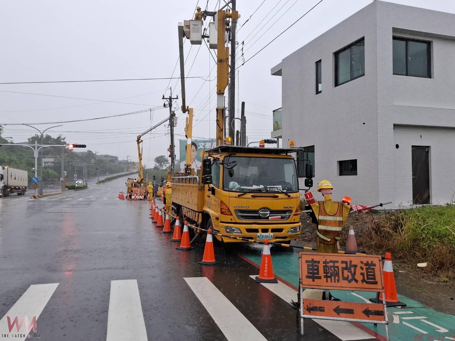 台電嘉義區處全力備戰沙德爾颱風逼近 籲請民眾加強防颱 台電嘉義區處全力備戰沙德爾颱風逼近 籲請民眾加強防颱