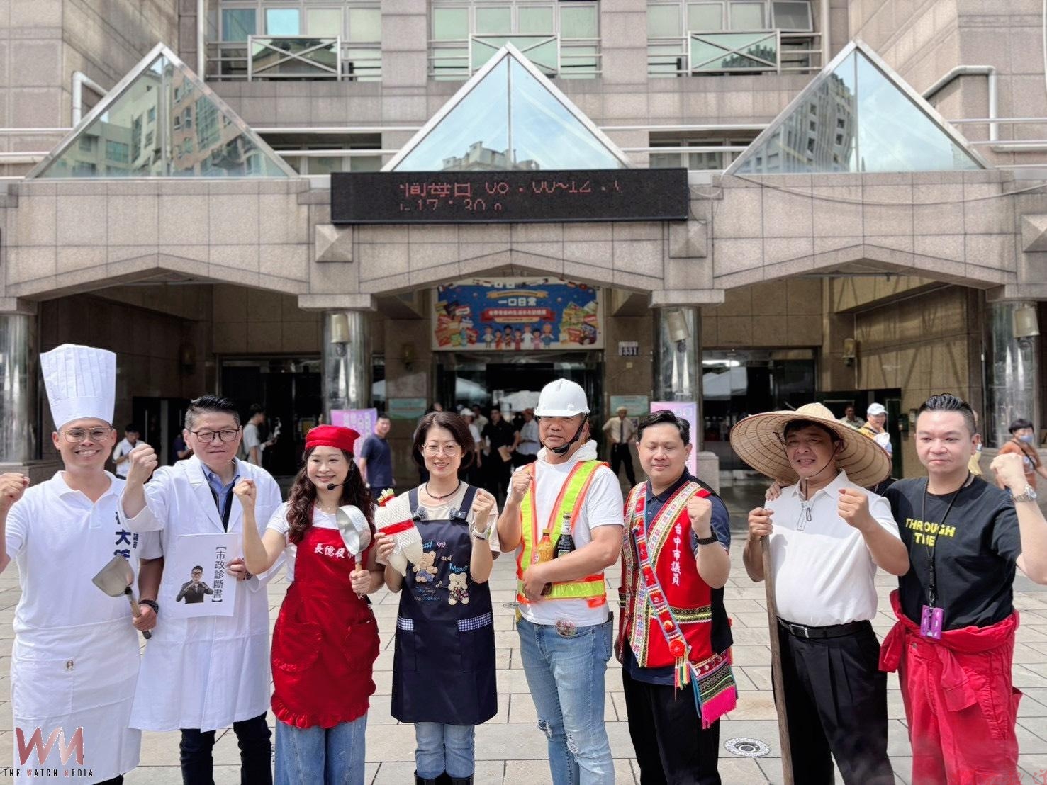 台中新議政聯盟8議員同登記連任 齊喊團結拚市政 爭取選民再託付 台中新議政聯盟8議員同登記連任 齊喊團結拚市政 爭取選民再託付