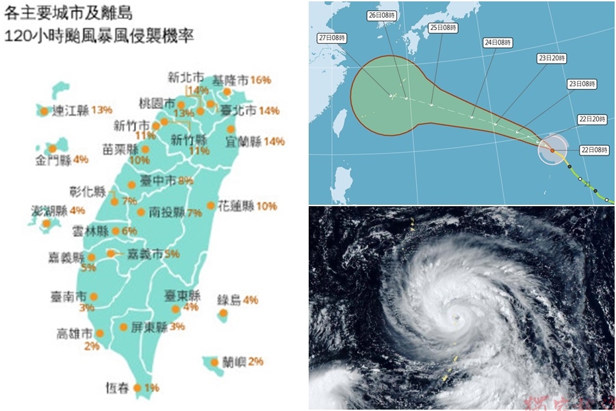 20260822沙德爾增強 輕颱紫檀生成 臺北東方又有熱帶性低氣壓 20260822沙德爾增強 輕颱紫檀生成 臺北東方又有熱帶性低氣壓