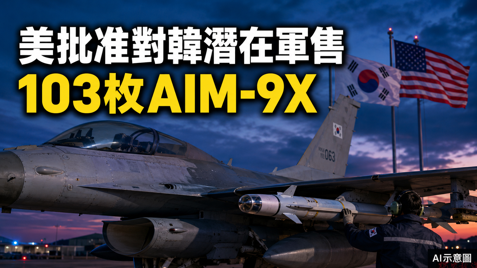 美國批准1.25億美元對韓軍售 103枚AIM-9X響尾蛇上榜 美國批准1.25億美元對韓軍售 103枚AIM-9X響尾蛇上榜