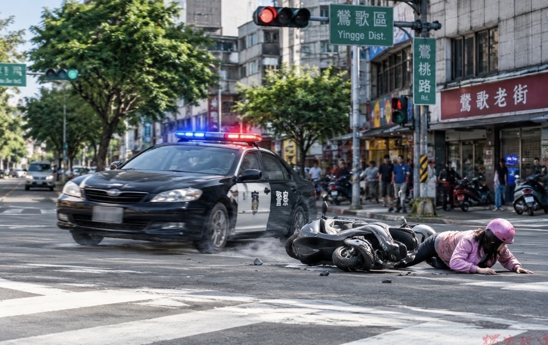 警追車闖紅燈撞殘女騎士 高院更一審判桃園市八德警分局賠744萬 警追車闖紅燈撞殘女騎士 高院更一審判桃園市八德警分局賠744萬