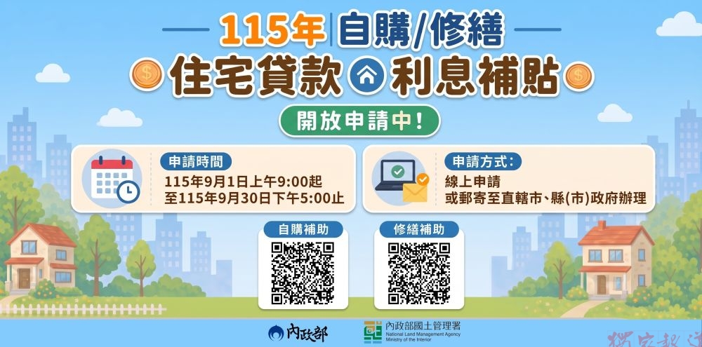 申請住宅補貼看過來!3步驟教你一次搞懂115年自購、修繕利息補貼 申請住宅補貼看過來!3步驟教你一次搞懂115年自購、修繕利息補貼
