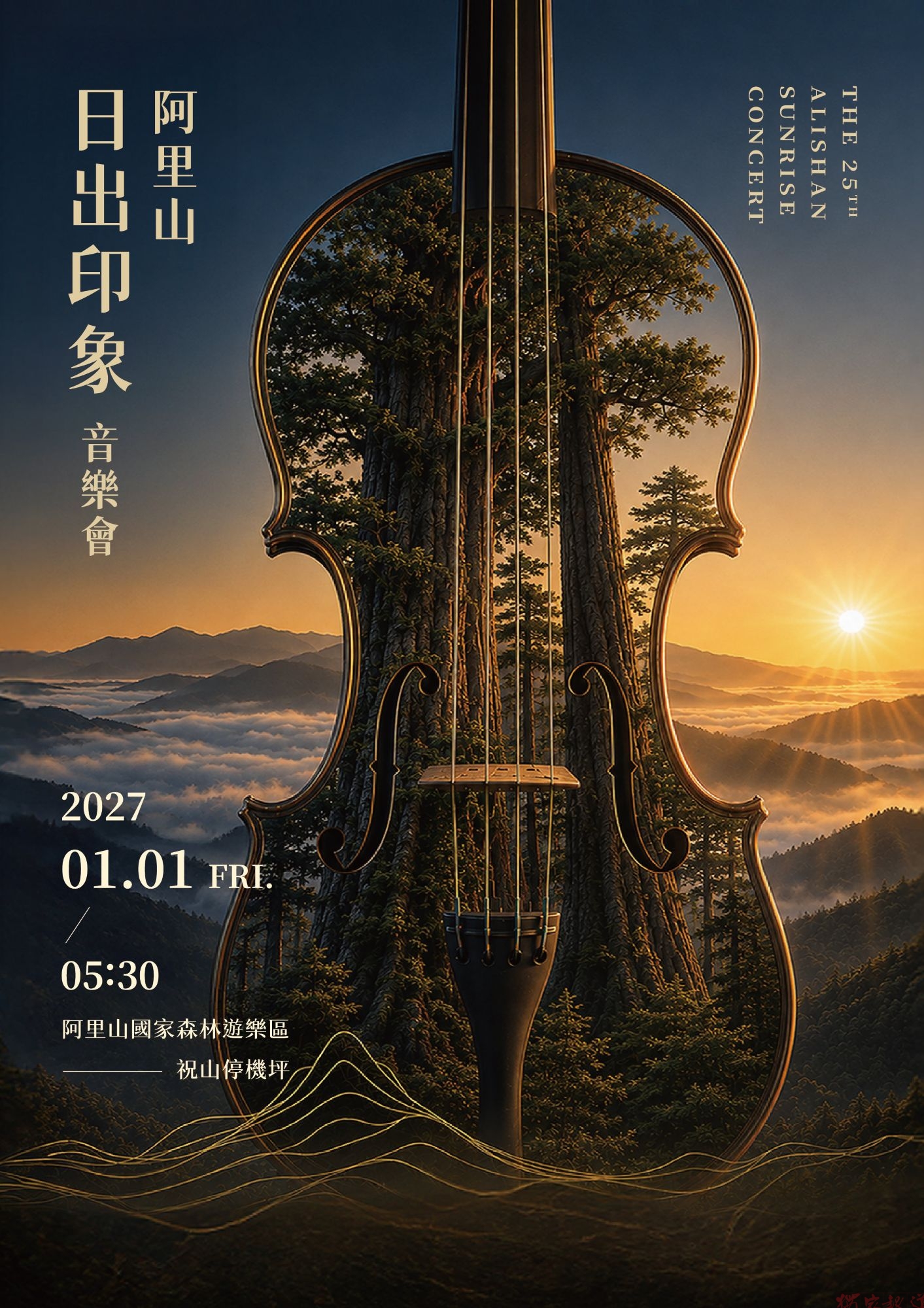 2027年阿里山日出印象音樂會如約而至 主視覺正式揭曉 2027年阿里山日出印象音樂會如約而至 主視覺正式揭曉