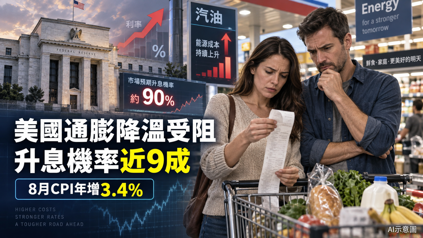 汽油價格月漲3.9% 美國通膨升溫推高聯準會升息預期 汽油價格月漲3.9% 美國通膨升溫推高聯準會升息預期