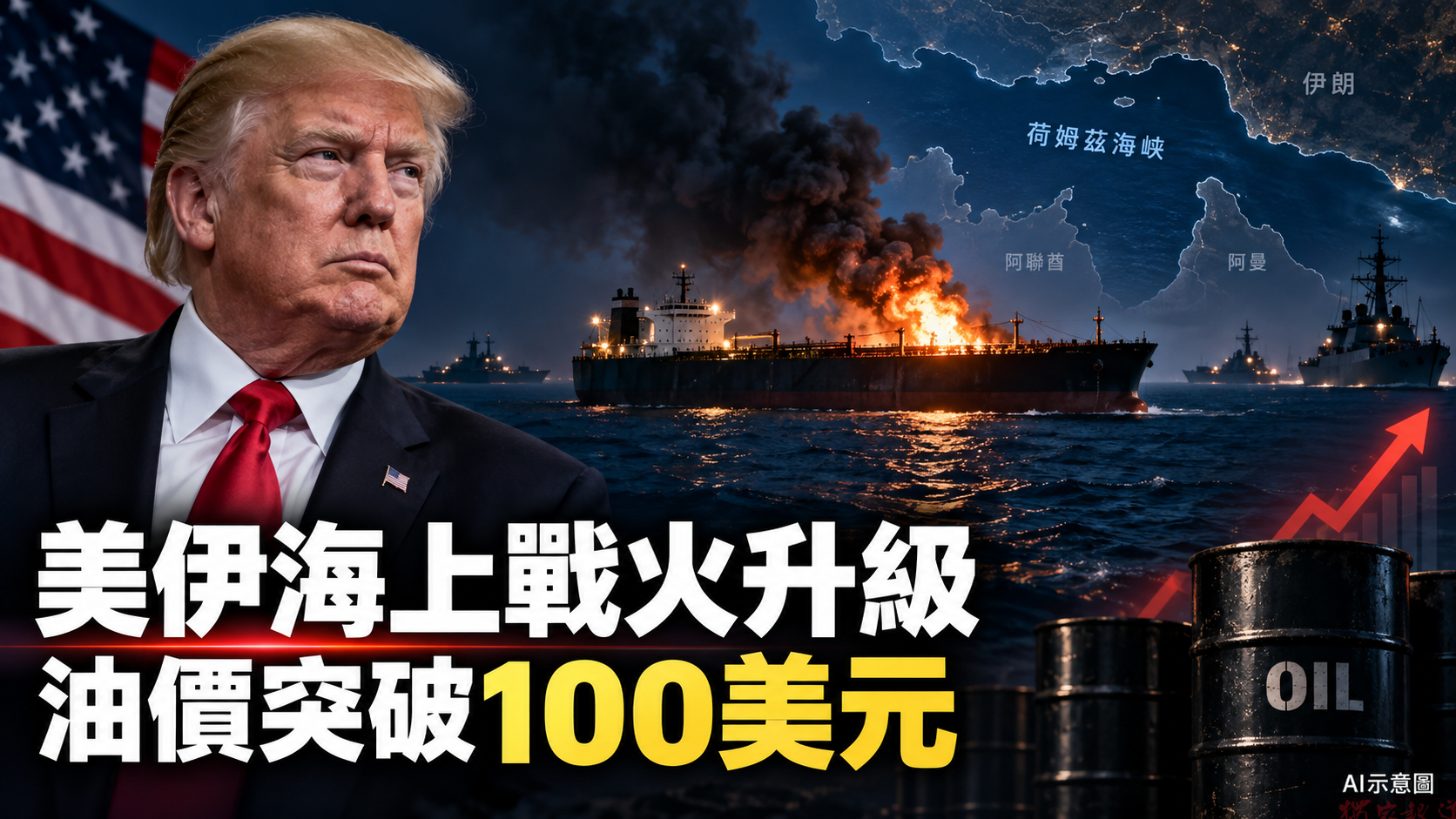 美軍稱一週打擊10艘伊朗油輪 能源市場再掀通膨憂慮 美軍稱一週打擊10艘伊朗油輪 能源市場再掀通膨憂慮