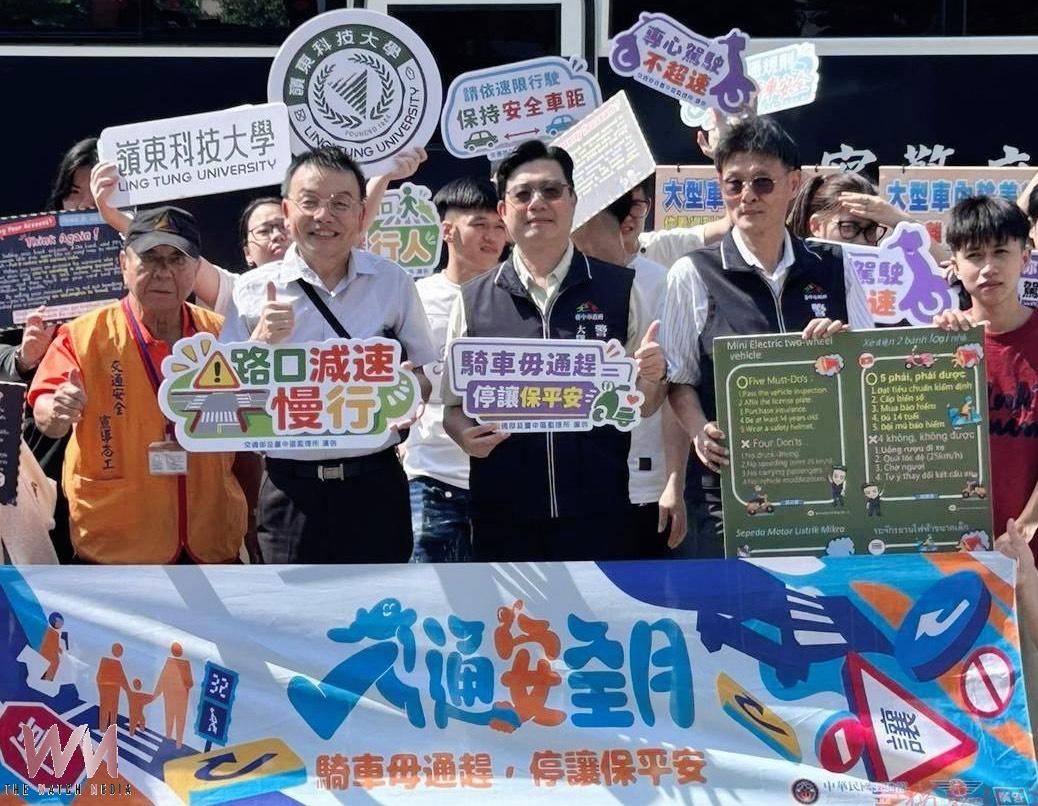 落實人本交通 中市警走進校園宣導停讓文化與機車安全 落實人本交通 中市警走進校園宣導停讓文化與機車安全