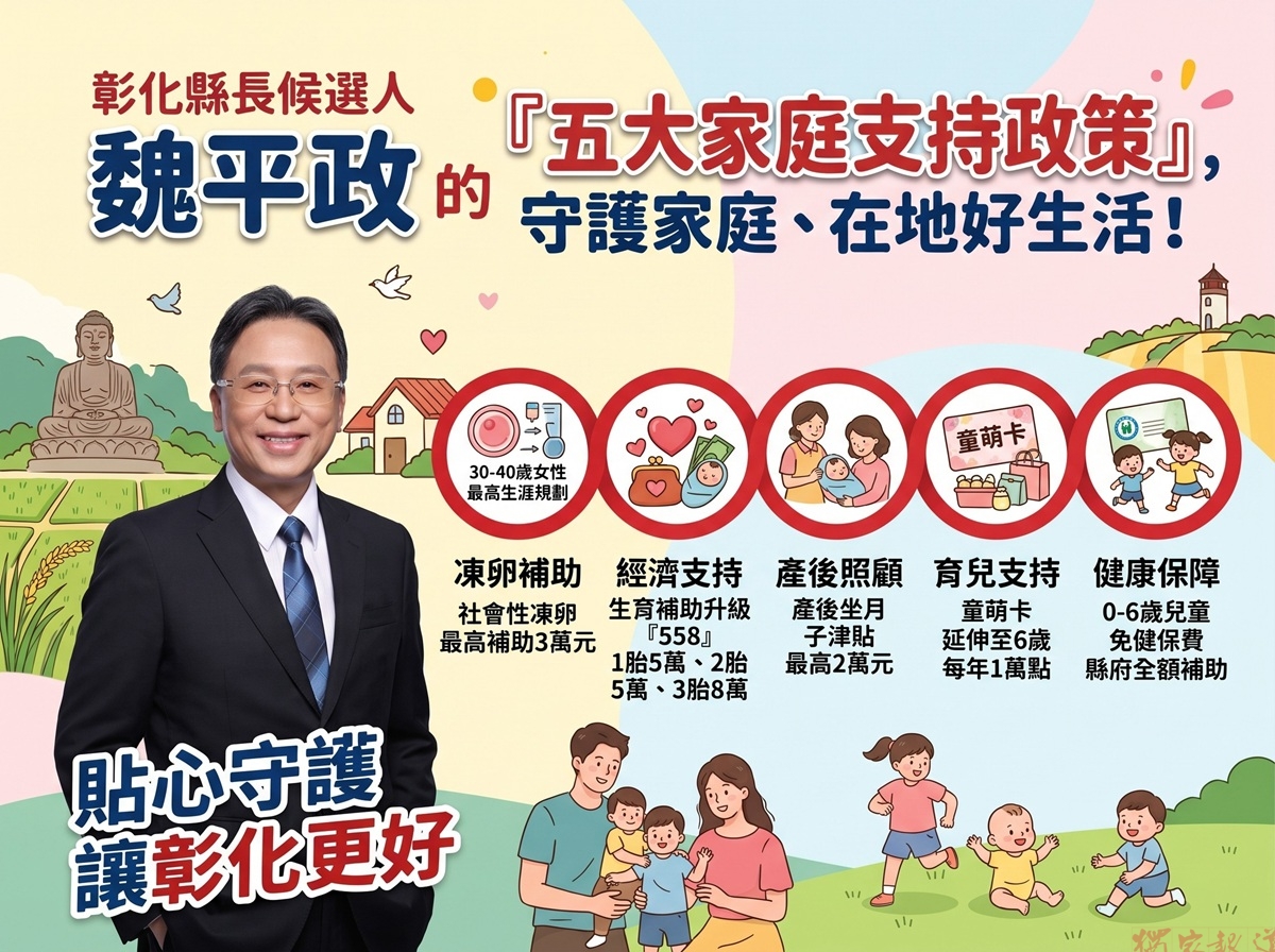 影音/解決國安、人口問題 魏平政提五大家庭政策提高生育率 影音/解決國安、人口問題 魏平政提五大家庭政策提高生育率