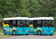 全國首創!淡海智駕電巴雙車聯動上路測試 十月開放預約搭乘 圖片取材自新北市府官網