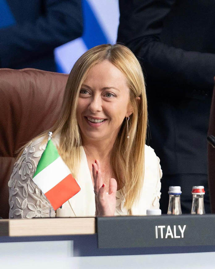 義大利總理梅洛尼表示，尚未決定是否退出一帶一路。圖/Giorgia Meloni臉書