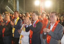 出席大巨蛋祈福儀式 蔣萬安期盼大巨蛋啟用順利成為城市新地標 圖/台北市政府提供