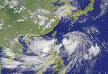 颱風丹娜絲路徑往東修正 預測登陸機率低