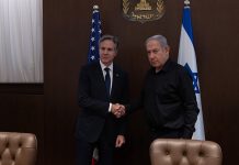 布林肯重返以色列 遇空襲警報躲防空洞5分鐘 美國國務卿布林肯重返以色列,與納坦雅胡會談。圖/取自Secretary Antony Blinken (@SecBlinken) / X