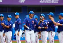 【杭州亞運】 兩岸棒球大戰 中華4:1勝大陸殺進金牌戰 中華棒球隊4:1勝大陸隊,搶進金牌戰.(中華奧會提供)
