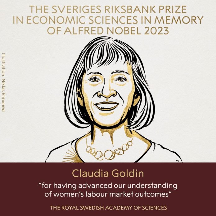 美國哈佛大學經濟系教授戈丁研究女性勞動力，獲經濟學獎殊榮。圖/取自諾貝爾獎臉書