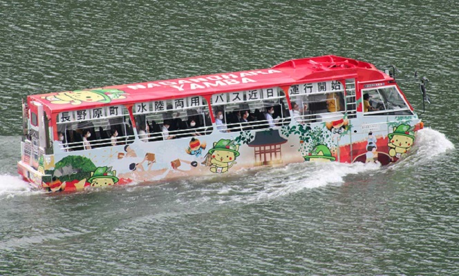 日本小鎮群馬縣長野原町即將首測世界上第一部自動水陸兩棲巴士 獨家報導