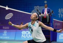 杭州亞運》山口茜2局傷退 戴資穎搶下女團8強賽首點 小戴替中華女團搶下首點。圖/中華奧會提供