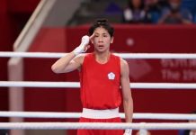 【杭州亞運】中華拳擊史上第二金 林郁婷走過低潮奪金 林郁婷奪下女子57公斤級金牌。圖/中華奧會提供