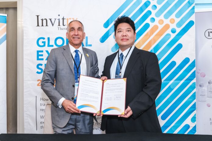 S__116924508 全球再生醫學與細胞原料領域的領導供應商Invitrx Therapeutics(美國瑛維翠斯)今(14)日宣布,正式與台灣高階光電儀器品牌巨興醫學科技(Smedtrum)展開策略合作。記者吳榮邦/攝影