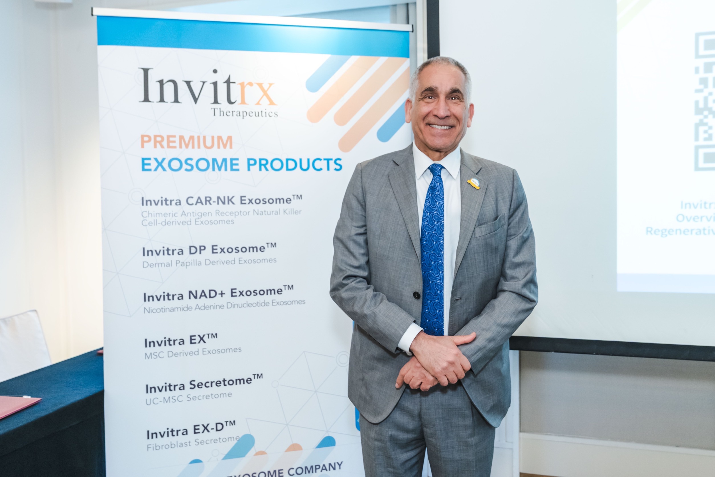 Invitrx Therapeutics 創辦人 Habib Torfi 表示,此次結盟是 Invitrx 首次與醫美設備製造商進行深度合作。記者吳榮邦/攝影