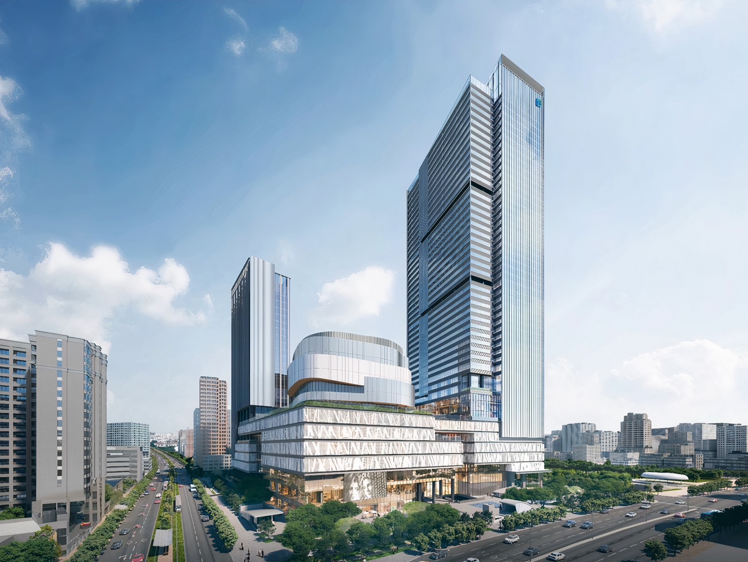 ▲ 富邦漢神百貨中心 3D模擬示意圖 圖/高雄市財政局