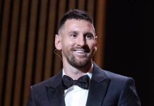 這個男人太強了!梅西第八次獲金球獎 梅西獲獎。˙圖/FIFA國際足聯社交平台