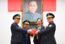 桃園市警察局9機關人員聯合交接典禮 張善政期勉桃園治安更上一層樓 圖/桃園市政府提供