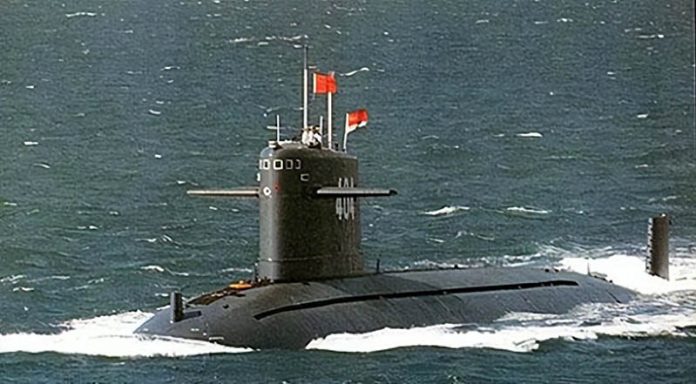 解放軍2007年7月底首度公開093型商級攻擊核潛艦照片。圖／引自今日頭條