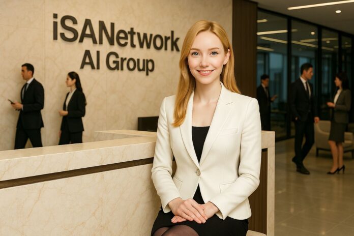 美商iSANetwork集團推出的AI代理人iSABelle(人工智慧秘書)搶進AI市場商機。iSANetwork/提供