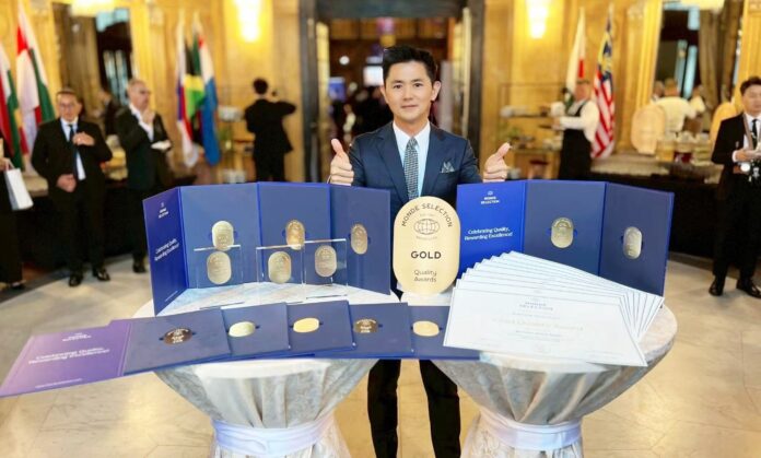 wm20250604162636437745 台灣生技保健品牌「婕樂纖」再創國際榮耀!於2025年「世界品質標章 Monde Selection」評鑑中,一舉拿下19面大獎,成為今年獲獎數最多的台灣品牌。(圖/婕樂纖提供)