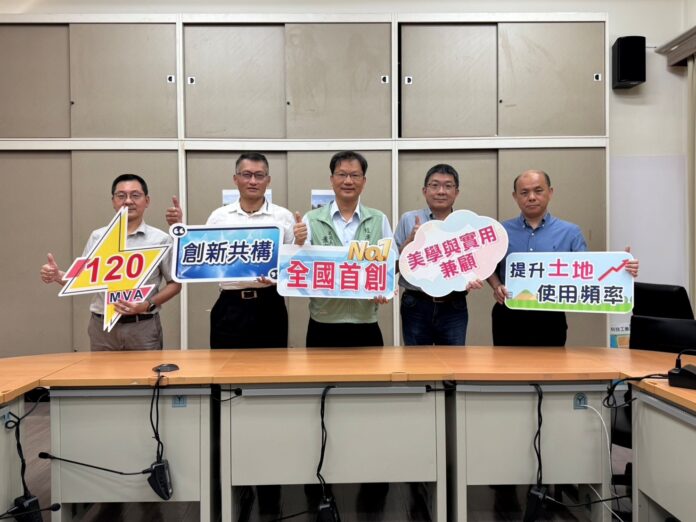 wm20250612113032948904 台南市府規畫七股工業區服務中心與變電所共構,提升土地使用效率,並兼顧美學與實用性。(圖/業者提供)