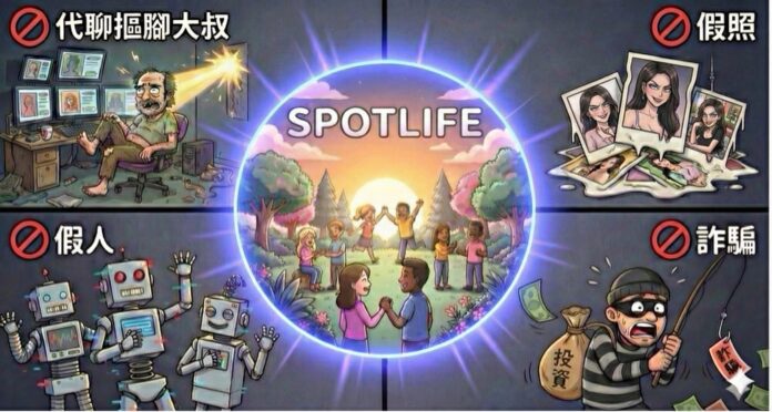 Spotlife 是這片混亂市場中的唯一淨土。我們像警察一樣嚴格把關，堅持三大鐵律：100% 真人驗證、本人親自回覆、零容忍詐騙。Spotlife/提供