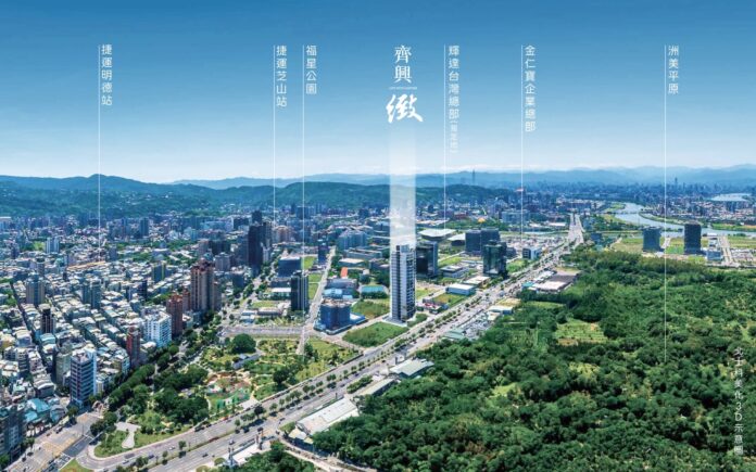 「齊興_緻」位處北士科「軟橋段」，緊鄰輝達與金仁寶總部，坐擁洲美平原首排，盡顯地段產業雙優勢。（圖片提供：遠雄房地產）