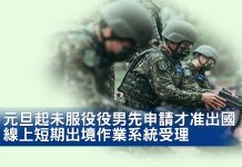 元旦起未服役役男先申請才准出國 線上短期出境作業系統受理 元旦起未服役役男先申請才准出國 線上短期出境作業系統受理